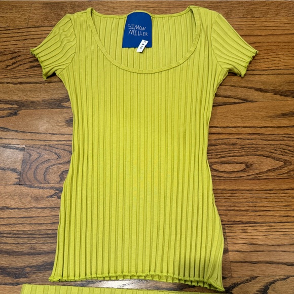 NWOT Simon Miller Ribbed Top - Picture 5 of 9